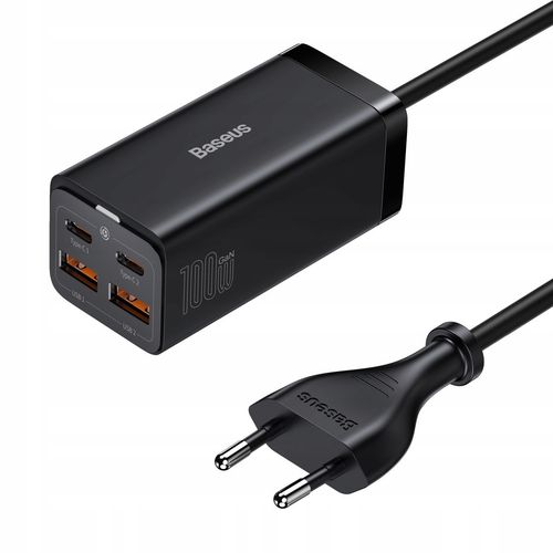BASEUS SZYBKA ŁADOWARKA GaN3 2x USB-C/2x USB 100W na Arena.pl