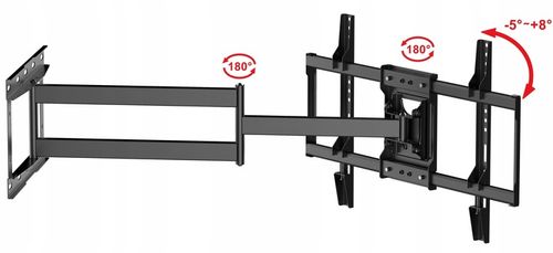 85cm Długi Uchwyt do Telewizora 32 40 43 48 49 50 55 58 cali Wieszak TV na Arena.pl