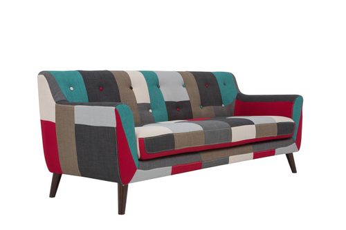 Sofa Artena patchwork trzyosobowa na Arena.pl