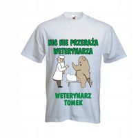KOSZULKA T-SHIRT WETERYNARZ nadruk z imieniem