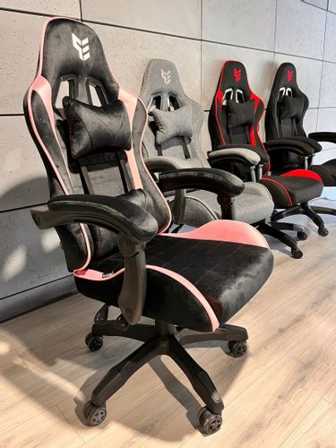 Fotel obrotowy gamingowy HERO ENZO PINK ALCANTARA na Arena.pl