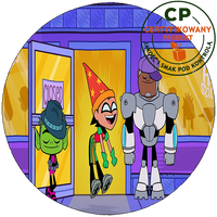 Opłatek na tort Młodzi Tytani