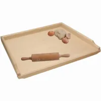 STOLNICA DREWNIANA DUŻA XXL 70X50 CM SOLIDNA BUKOWA JEDNOSTRONNA