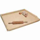 STOLNICA DREWNIANA DUŻA XXL 70X50 CM SOLIDNA BUKOWA JEDNOSTRONNA