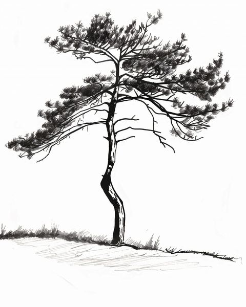 Plakat 40x50cm Samotna Sosna zdjęcie 1