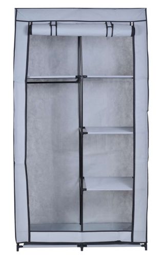 Szafka tekstylna z 6 półkami Mira - szara na Arena.pl