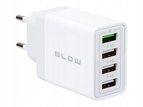 SZYBKA ŁADOWARKA SIECIOWA KOSTKA 4xUSB QUICK CHARGE 3.0 30W na Arena.pl