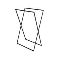 Kros wieszak wolnostojący na ręczniki, czarny mat