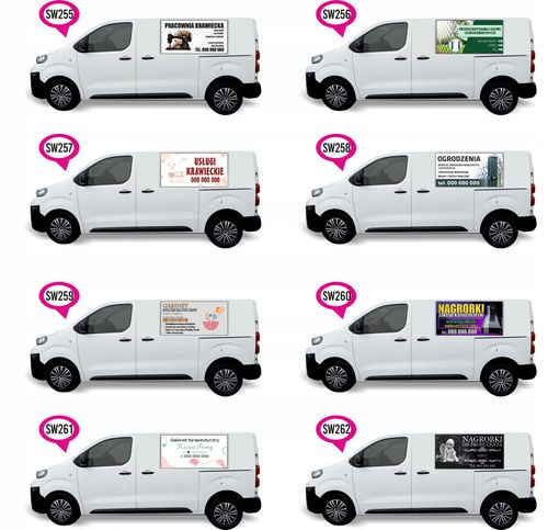 Naklejka Folia na samochód auto reklamowa USŁUGI REMONTOWO WYKOŃCZENIOWE na Arena.pl