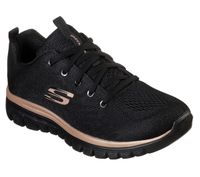 Skechers damskie sneakersy GRACEFUL GET CONNECTED 12615 BKRG 39,5