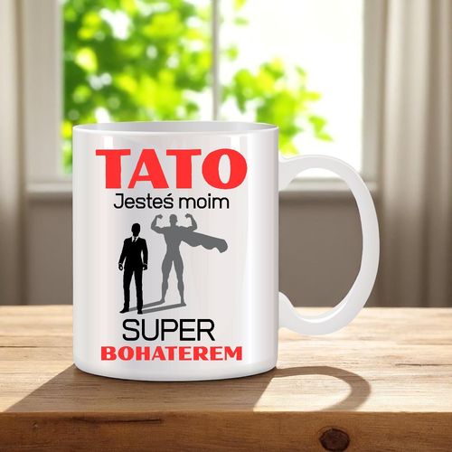 ZESTAW PODUSZKA I KUBEK ORYGINALNY PREZENT DLA TATY TEŚCIA DZIEŃ OJCA TATA na Arena.pl