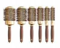 Olivia Garden blowout shine gold brown Szczotka do modelowania włosów 55mm