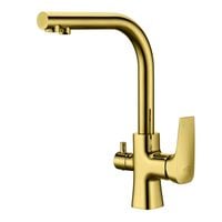 Blue Water Tivoli Złota Trójdrożna bateria kuchenna