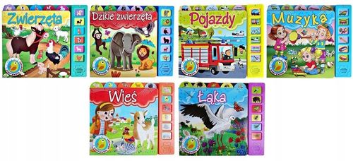 KSIĄŻKA SENSORYCZNA ODKRYWAM DŹWIĘKI ZWIERZĘTA na Arena.pl