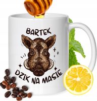 Kubek Dla Bartka Kolegi Przyjaciela Męża Z Nadrukiem Prezent Biały 330Ml