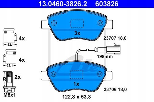 TARCZA HAM PRZOD 258X22 V ATE na Arena.pl