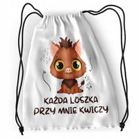 Plecak Śmieszne Sportowy Szkolny Worek Z Nadrukiem Ze Zdjęciem
