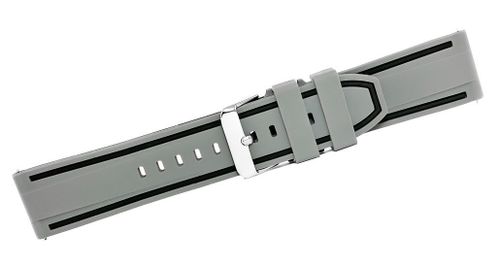 Pasek silikonowy SZARO-CZARNY U14-22-6 na Arena.pl
