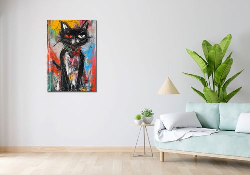 Obraz 60x90cm Gburowaty Kiciak na Arena.pl