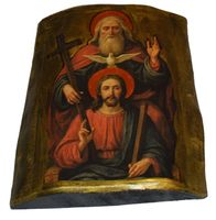 Ikona Święta Trójca Bóg Ojciec Jezus Chrystus Duch Święty