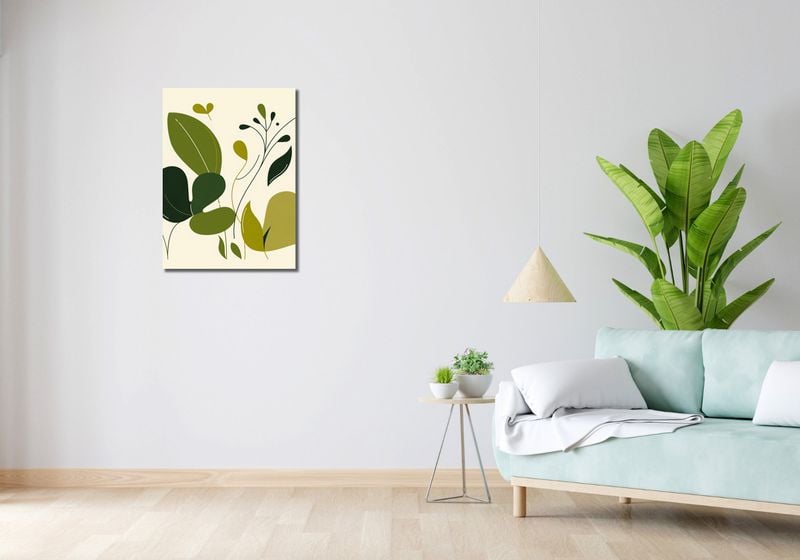 Obraz 50x70cm Świeżość Liści zdjęcie 2
