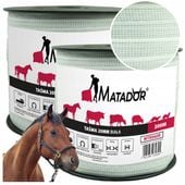 Taśma 20mm Dla Koni Elektryczna 400m 2cm do Pastucha Pastuch Elektryzator