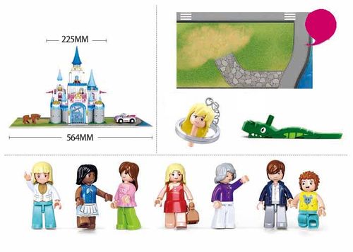 KLOCKI SLUBAN GD Zamek miejski XXL 815 elem. kompatybilne z LEGO na Arena.pl