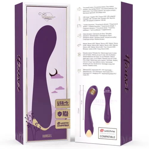 treasure hansel g-spot model intuicyjny bezprzewodowy 17,5cm fioletowy na Arena.pl