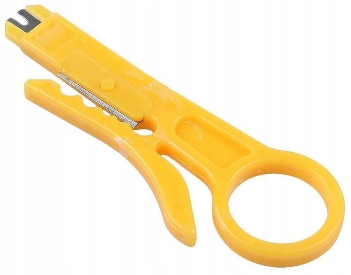 Zaciskarka Wtyków Skrętki Kabli RJ45 + Złącza 25x Wtyk RJ-45 do Zaciskania zdjęcie 8