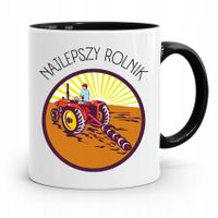 Dla Rolnika Kubek Czarny Najlepszy Rolnik Prezent Z Nadrukiem Ze Zdjęciem