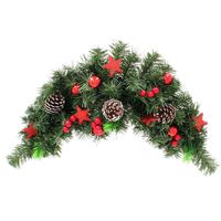 STROIK ŚWIĄTECZNY Z SZYSZKAMI MAŁA GIRLANDA 60 cm