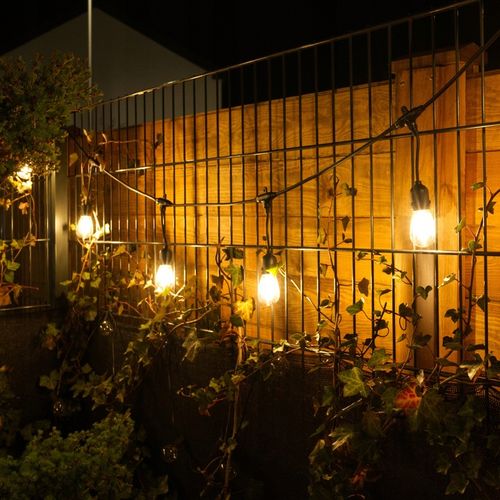 Girlanda Ogrodowa Świetlna 10m + 10x Żarówka LED 1W 2700K Zewnętrzna IP65 na Arena.pl