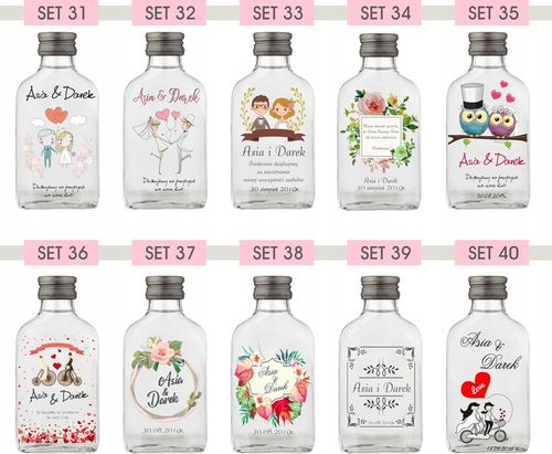Butelka upominek na wieczór kawalerski BUTELKI Setki z nadrukiem UV napisem na Arena.pl