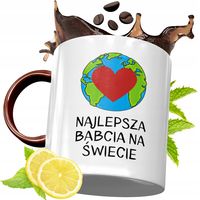 Kubek Bordowy Dla Babci Na Urodziny Prezent Z Nadrukiem Ze Zdjęciem