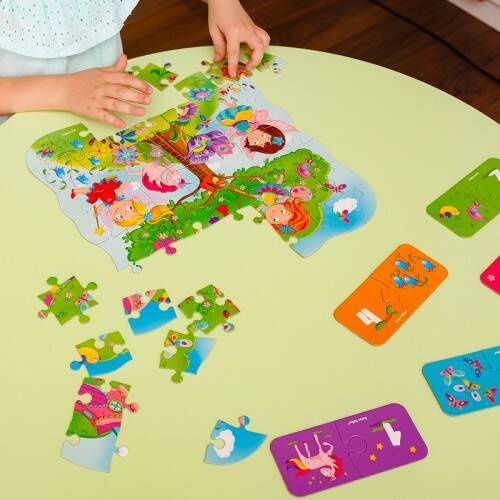 Mini Gra Edukacyjna Puzzle Wróżki 49 El. Saszetka Rk1140-02 na Arena.pl