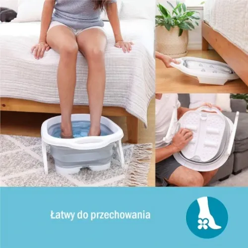 Miska brodzik do pedicure stóp roller składana na Arena.pl