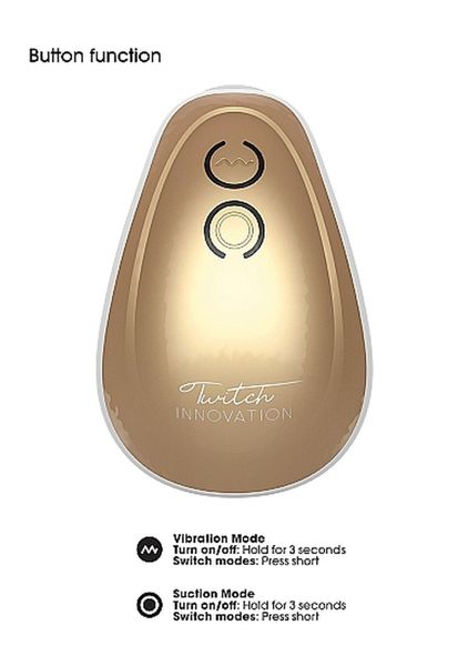 Twitch Hands - Free Suction & Vibration Toy - Gold zdjęcie 12