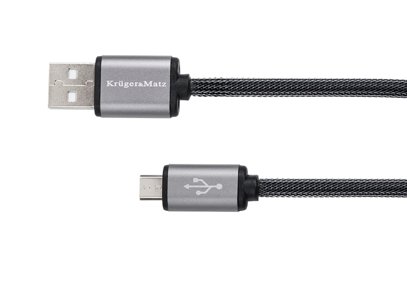 KM0323 Kabel USB - micro USB wtyk-wtyk 0.2m Kruge zdjęcie 1