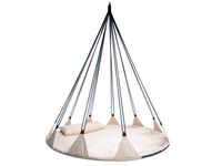 Fotel Leżanka Bocianie Gniazdo Hamak Huśtawka XXL Ogrodowa Poduszka