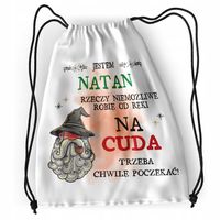 Plecak Dla Natana Sportowy Szkolny Worek Torba Z Nadrukiem Ze Zdjęciem