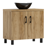 Szafka łazienkowa ROCO 60 dąb craft złoty z umywalką Eliza C (W1)