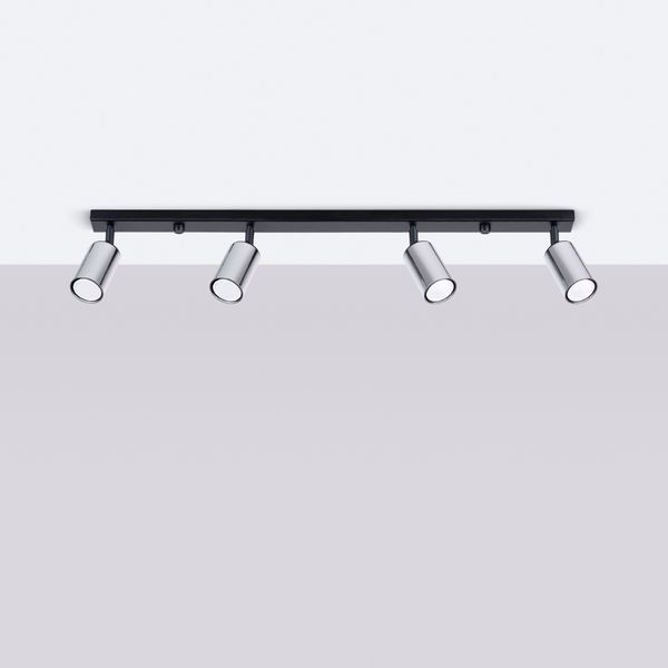 Plafon WINX 4L czarny/chrom zdjęcie 2