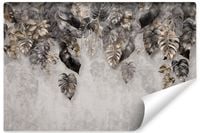 Fototapeta Do Sypialni Abstrakcja Tropikalne LIŚCIE Efekt 3D 90cm x 60cm