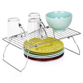 Półka Kuchenna Metalowa na Blat Regał do Szafki Składana Stojak Organizer