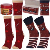 DZIEŃ BABCI I DZIADKA ZESTAW PREZENT SKARPETKI PUDEŁKO MORAJ R38-41 R.43-45