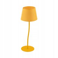 Lampka Stołowa NICOLA Żółty Abażur 1xE27 37cm Lampa Nocna biurkowa gabinet