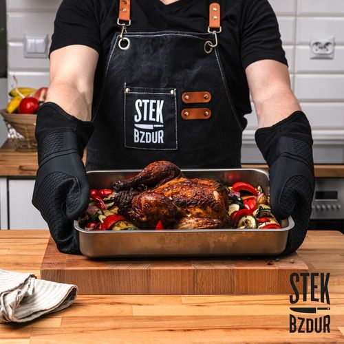 Rękawice Kuchenne Grillowe Stek Bzdur Silikonowe Żaroodporne Długie na Arena.pl