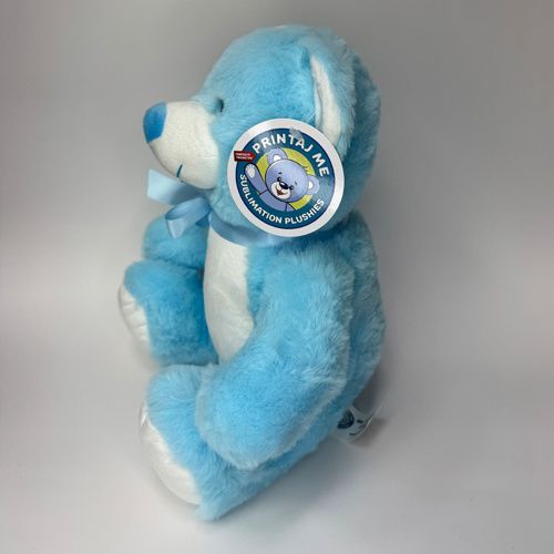 Miś 25 cm do nadruku sublimacyjnego - niebieski na Arena.pl