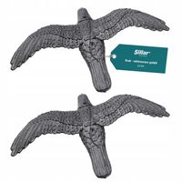 Kruk w locie bardzo duży odstraszacz ptaków gołębi szpaków Sillar 57cm 2x