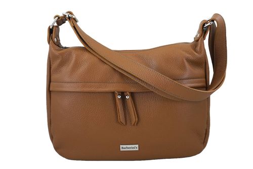 Pojemna torebka na ramię z kieszenią - Brązowa jasna na Arena.pl